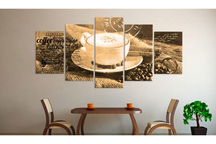 Taulu Coffe Espresso Cappuccino Latte Machiato 200x100 - Artgeist sp. z o. o. - Sisustustuotteet - Taulu & taide - Canvas-taulu