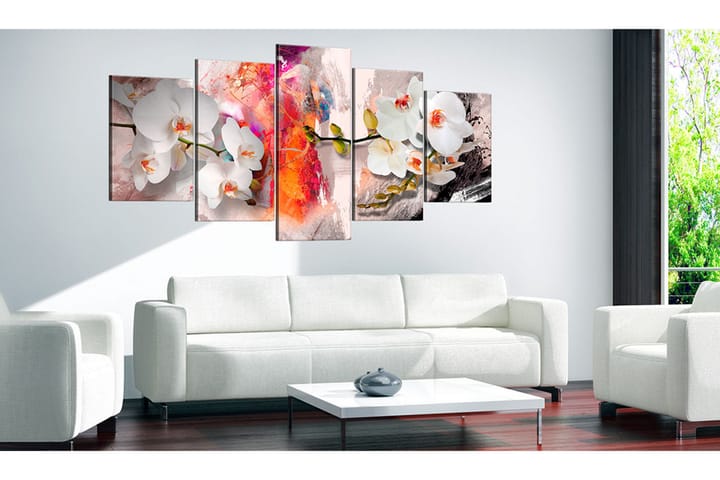 Taulu Colorful Background And Orchids 100x50 - Artgeist sp. z o. o. - Sisustustuotteet - Taulu & taide - Canvas-taulu