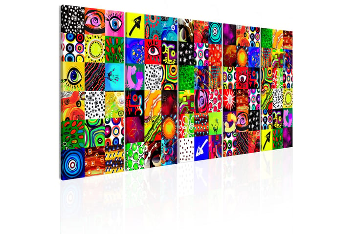 Taulu Colourful Abstraction 200x80 - Artgeist sp. z o. o. - Canvas-taulu - Seinäkoristeet