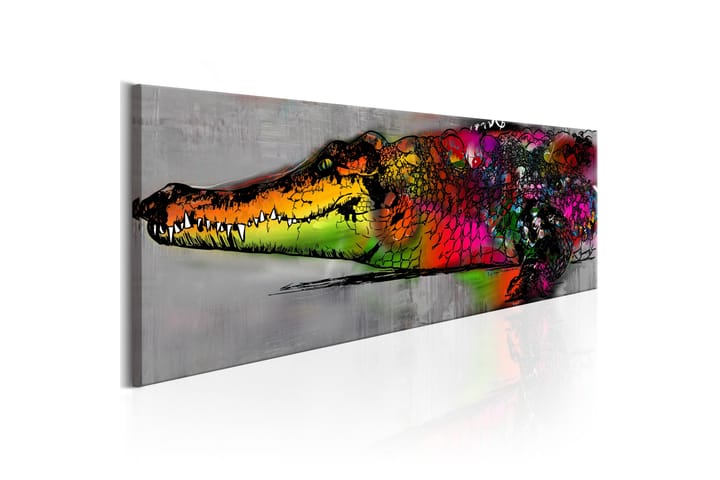 Taulu Colourful Alligator 135x45 - Artgeist sp. z o. o. - Sisustustuotteet - Taulu & taide - Canvas-taulu