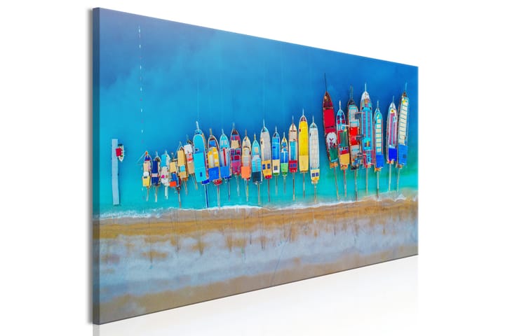 Taulu Colourful Boats (1 Part) Narrow 135x45 - Artgeist sp. z o. o. - Sisustustuotteet - Taulu & taide - Canvas-taulu