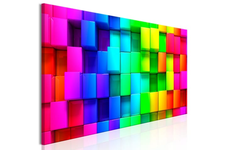 Taulu Colourful Cubes (1 Part) Narrow 120x40 - Artgeist sp. z o. o. - Sisustustuotteet - Taulu & taide - Canvas-taulu