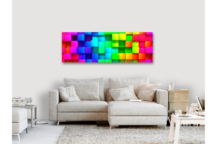 Taulu Colourful Cubes (1 Part) Narrow 135x45 - Artgeist sp. z o. o. - Sisustustuotteet - Taulu & taide - Canvas-taulu