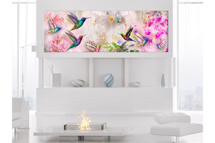 Taulu Colourful Hummingbirds (1 Part) Narrow 135x45 - Artgeist sp. z o. o. - Sisustustuotteet - Taulu & taide - Canvas-taulu