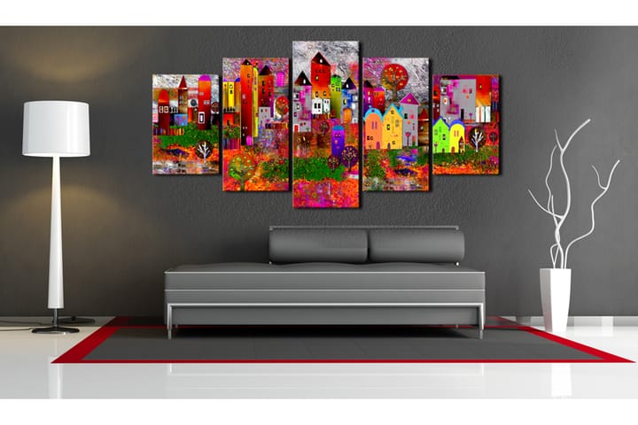 Taulu Colourful Small Town 100x50 - Artgeist sp. z o. o. - Sisustustuotteet - Taulu & taide - Canvas-taulu