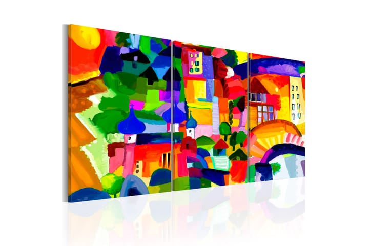 Taulu Colourful Town 60x30 - Artgeist sp. z o. o. - Sisustustuotteet - Taulu & taide - Canvas-taulu