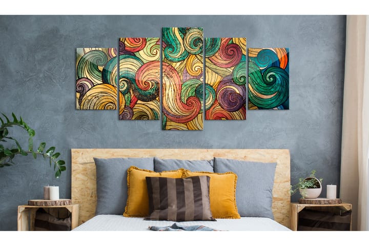 Taulu Colourful Waves 100x50 - Artgeist sp. z o. o. - Sisustustuotteet - Taulu & taide - Canvas-taulu