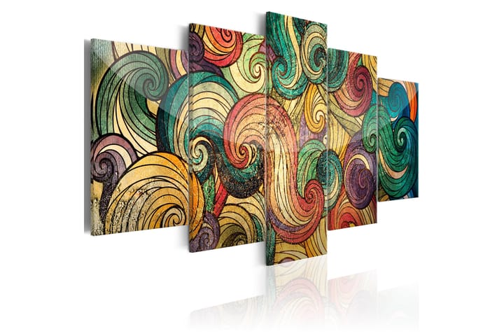 Taulu Colourful Waves 100x50 - Artgeist sp. z o. o. - Sisustustuotteet - Taulu & taide - Canvas-taulu