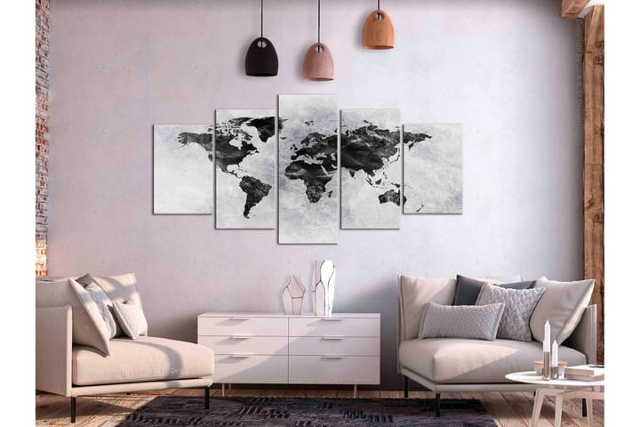 Taulu Concrete World 5 Parts Wide 100x50 - Artgeist sp. z o. o. - Sisustustuotteet - Taulu & taide - Canvas-taulu