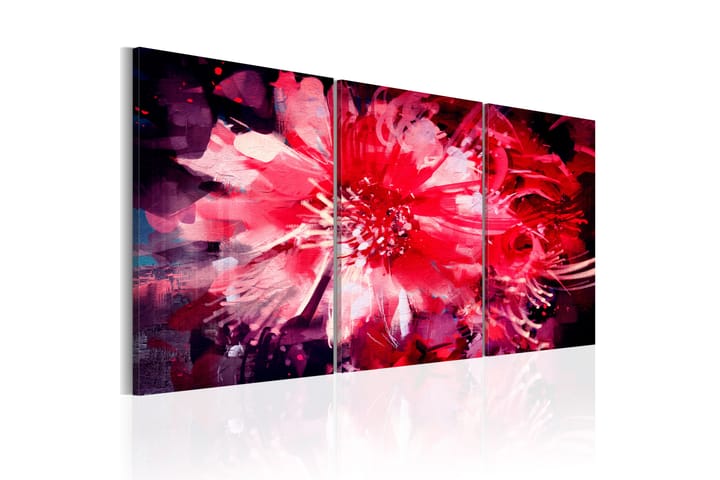 Taulu Crimson Flowers 60x30 - Artgeist sp. z o. o. - Canvas-taulu - Seinäkoristeet