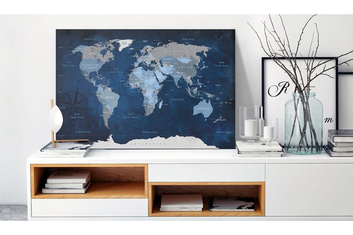 Taulu Dark Blue World 90x60 - Artgeist sp. z o. o. - Sisustustuotteet - Taulu & taide - Canvas-taulu