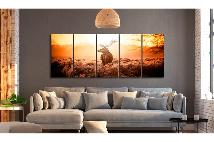 Taulu Deer At Sunset 225x90 - Artgeist sp. z o. o. - Sisustustuotteet - Taulu & taide - Canvas-taulu