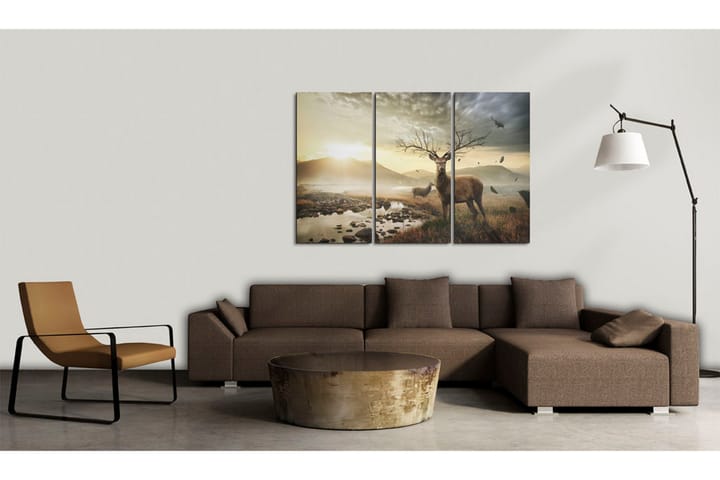 Taulu Deer With A Tree-Like Antlers 60x40 - Artgeist sp. z o. o. - Sisustustuotteet - Taulu & taide - Canvas-taulu