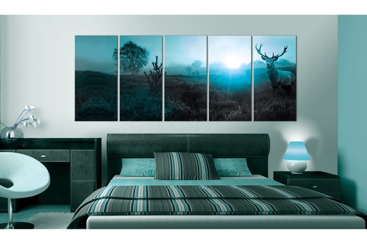 Taulu Emerald Deer 225x90 - Artgeist sp. z o. o. - Sisustustuotteet - Taulu & taide - Canvas-taulu