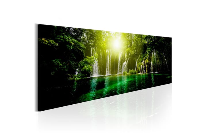 Taulu Emerald Treasure 135x45 - Artgeist sp. z o. o. - Canvas-taulu - Seinäkoristeet