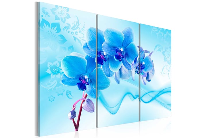 Taulu Ethereal Orchid Blue 120x80 - Artgeist sp. z o. o. - Sisustustuotteet - Taulu & taide - Canvas-taulu