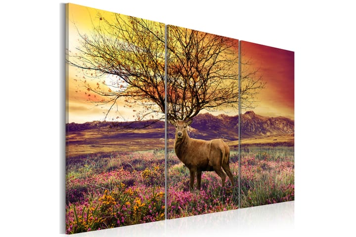 Taulu Fancy antler Triptych 60x40 - Artgeist sp. z o. o. - Sisustustuotteet - Taulu & taide - Canvas-taulu