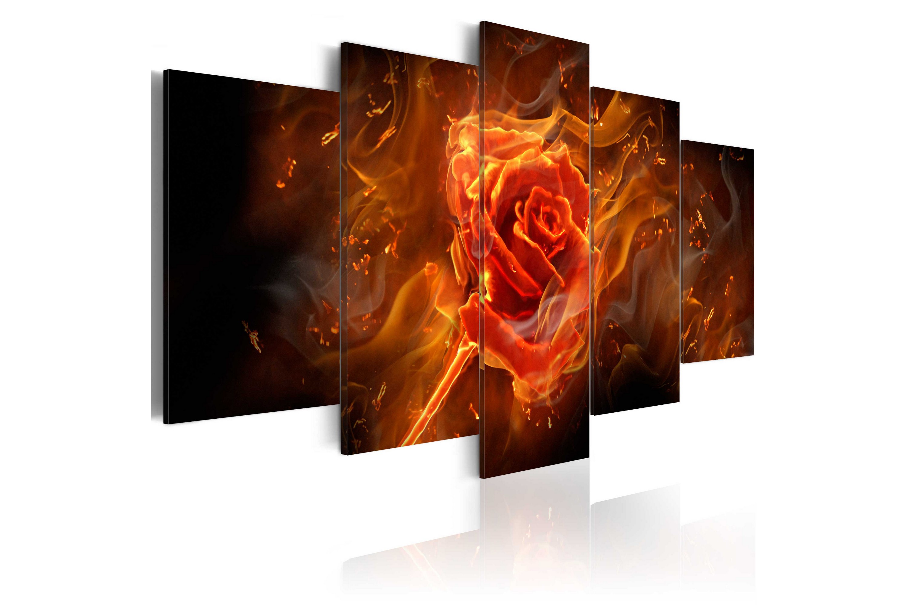 Taulu Flaming Rose 100x50 - Artgeist sp. z o. o.