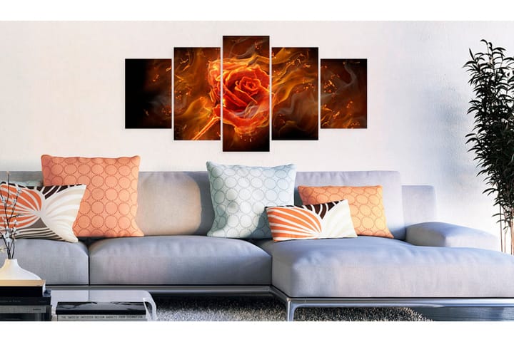 Taulu Flaming Rose 200x100 - Artgeist sp. z o. o. - Sisustustuotteet - Taulu & taide - Canvas-taulu