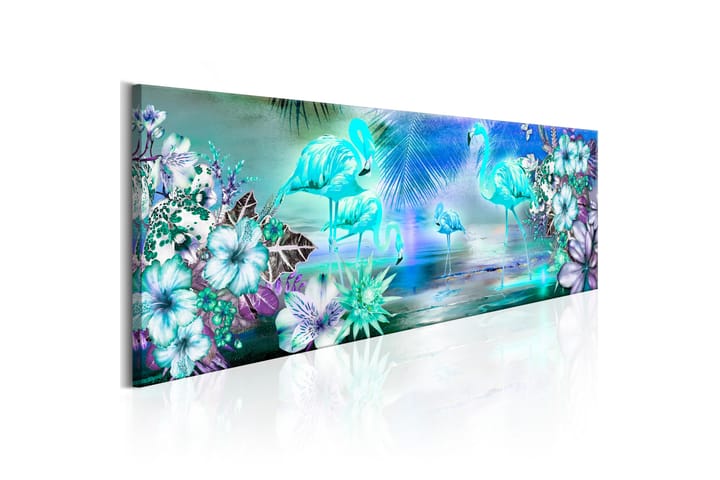 Taulu Flamingoes By Night 120x40 - Artgeist sp. z o. o. - Sisustustuotteet - Taulu & taide - Canvas-taulu