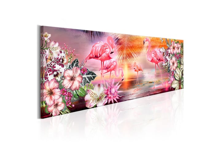 Taulu Flamingoes Land 135x45 - Artgeist sp. z o. o. - Sisustustuotteet - Taulu & taide - Canvas-taulu