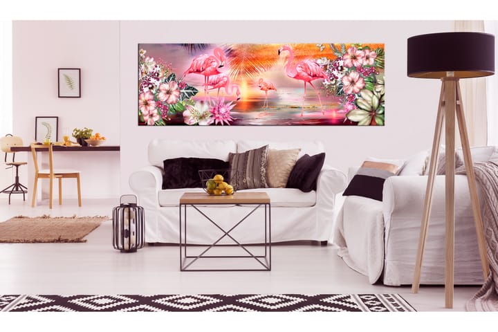 Taulu Flamingoes Land 135x45 - Artgeist sp. z o. o. - Sisustustuotteet - Taulu & taide - Canvas-taulu