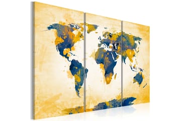 Taulu Four Corners Of The World Triptych 120x80