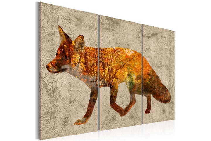 Taulu Fox in The Wood 90x60 - Artgeist sp. z o. o. - Sisustustuotteet - Taulu & taide - Canvas-taulu