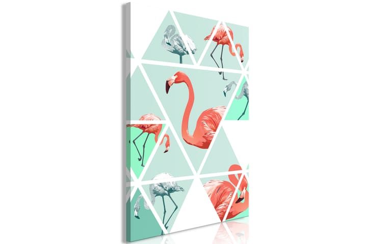 Taulu Geometric Flamingos (1 Part) Vertical 60x90 - Artgeist sp. z o. o. - Sisustustuotteet - Taulu & taide - Canvas-taulu