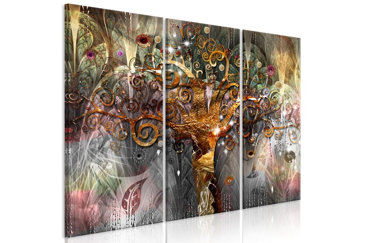 Taulu Golden Tree 3 Parts 120x80 - Artgeist sp. z o. o. - Sisustustuotteet - Taulu & taide - Canvas-taulu