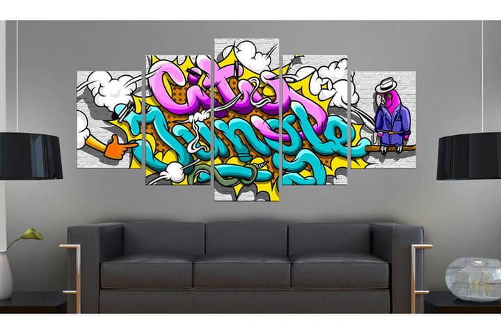 Taulu Graffiti City Jungle 200x100 - Artgeist sp. z o. o. - Sisustustuotteet - Taulu & taide - Canvas-taulu