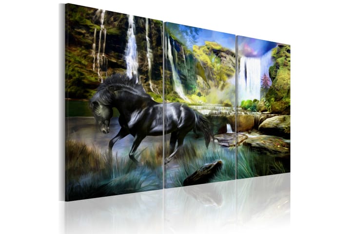 Taulu Horse On The Sky-Blue Waterfall Background 60x40 - Artgeist sp. z o. o. - Sisustustuotteet - Taulu & taide - Canvas-taulu