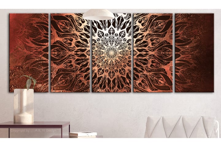 Taulu Hypnosis 5 Parts Orange Narrow 200x80 - Artgeist sp. z o. o. - Sisustustuotteet - Taulu & taide - Canvas-taulu