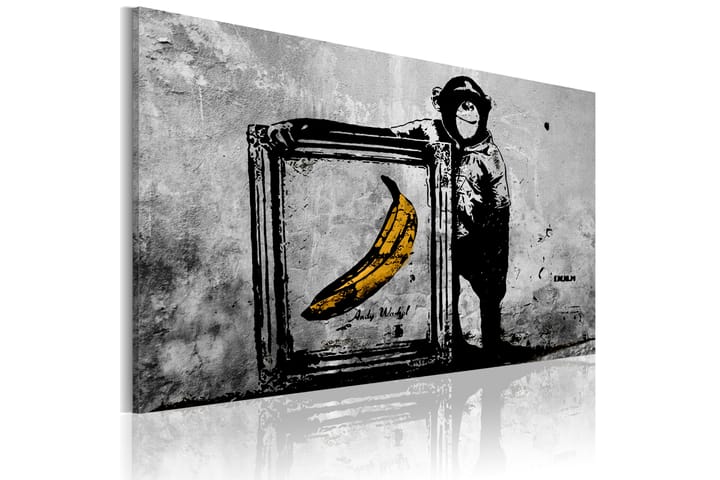 Taulu Inspired by Banksy black and white 120x80 - Artgeist sp. z o. o. - Sisustustuotteet - Taulu & taide - Canvas-taulu