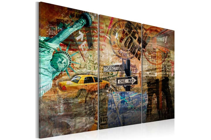 Taulu Kärnan Nyc 120x80 - Artgeist sp. z o. o. - Sisustustuotteet - Taulu & taide - Canvas-taulu