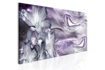 Taulu Lilies And Waves 1 Part Narrow Pale Violet 120x40