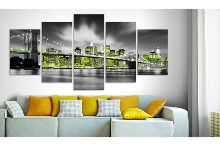 Taulu Lime Soul Of New York 200x100 - Artgeist sp. z o. o. - Sisustustuotteet - Taulu & taide - Canvas-taulu