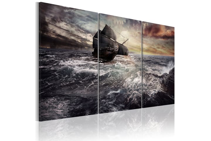 Taulu Lonely Ship On A High Seas 120x80 - Artgeist sp. z o. o. - Sisustustuotteet - Taulu & taide - Canvas-taulu