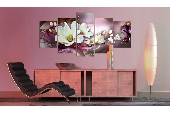 Taulu Magnetic Abstraction With An Orchid 100x50 - Artgeist sp. z o. o. - Sisustustuotteet - Taulu & taide - Canvas-taulu