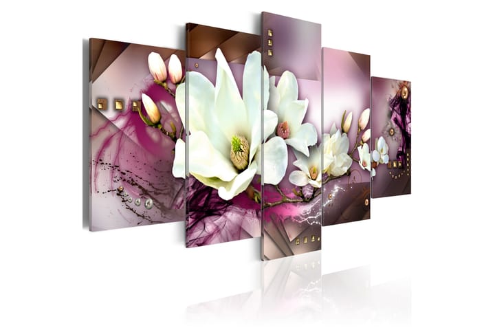 Taulu Magnetic Abstraction With An Orchid 200x100 - Artgeist sp. z o. o. - Canvas-taulu - Seinäkoristeet