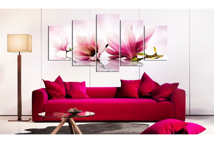 Taulu Magnolias Pink Flowers 200x100 - Artgeist sp. z o. o. - Sisustustuotteet - Taulu & taide - Canvas-taulu