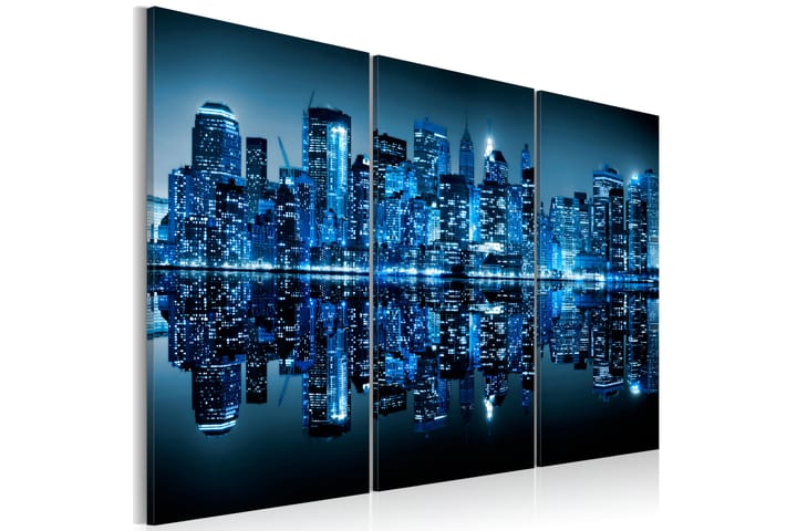 Taulu Manhattan in blue shade 90x60 - Artgeist sp. z o. o. - Sisustustuotteet - Taulu & taide - Canvas-taulu