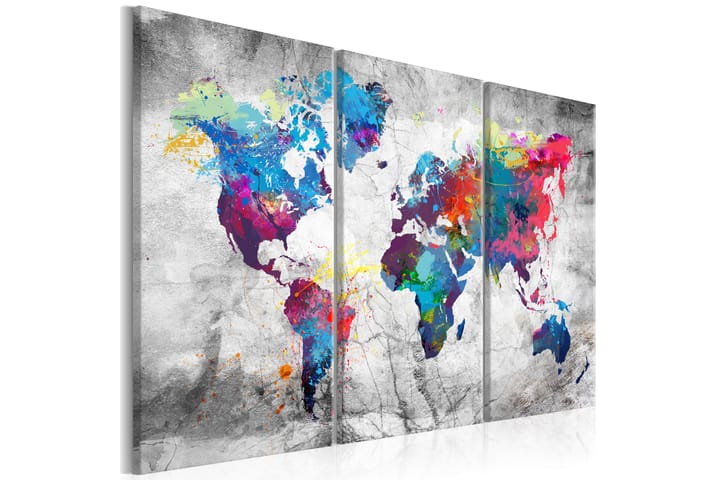 Taulu Maps: Grey Style 90x60 - Artgeist sp. z o. o. - Sisustustuotteet - Taulu & taide - Canvas-taulu