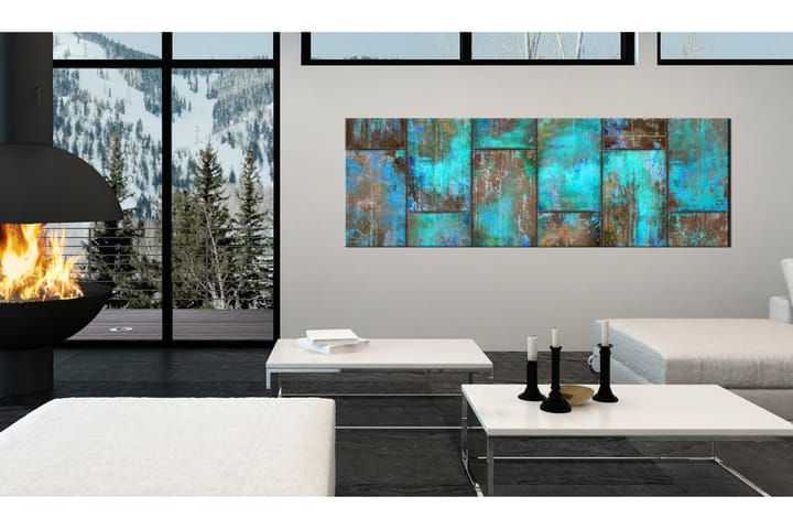 Taulu Metal Mosaic: Blue 120x40 - Artgeist sp. z o. o. - Sisustustuotteet - Taulu & taide - Canvas-taulu