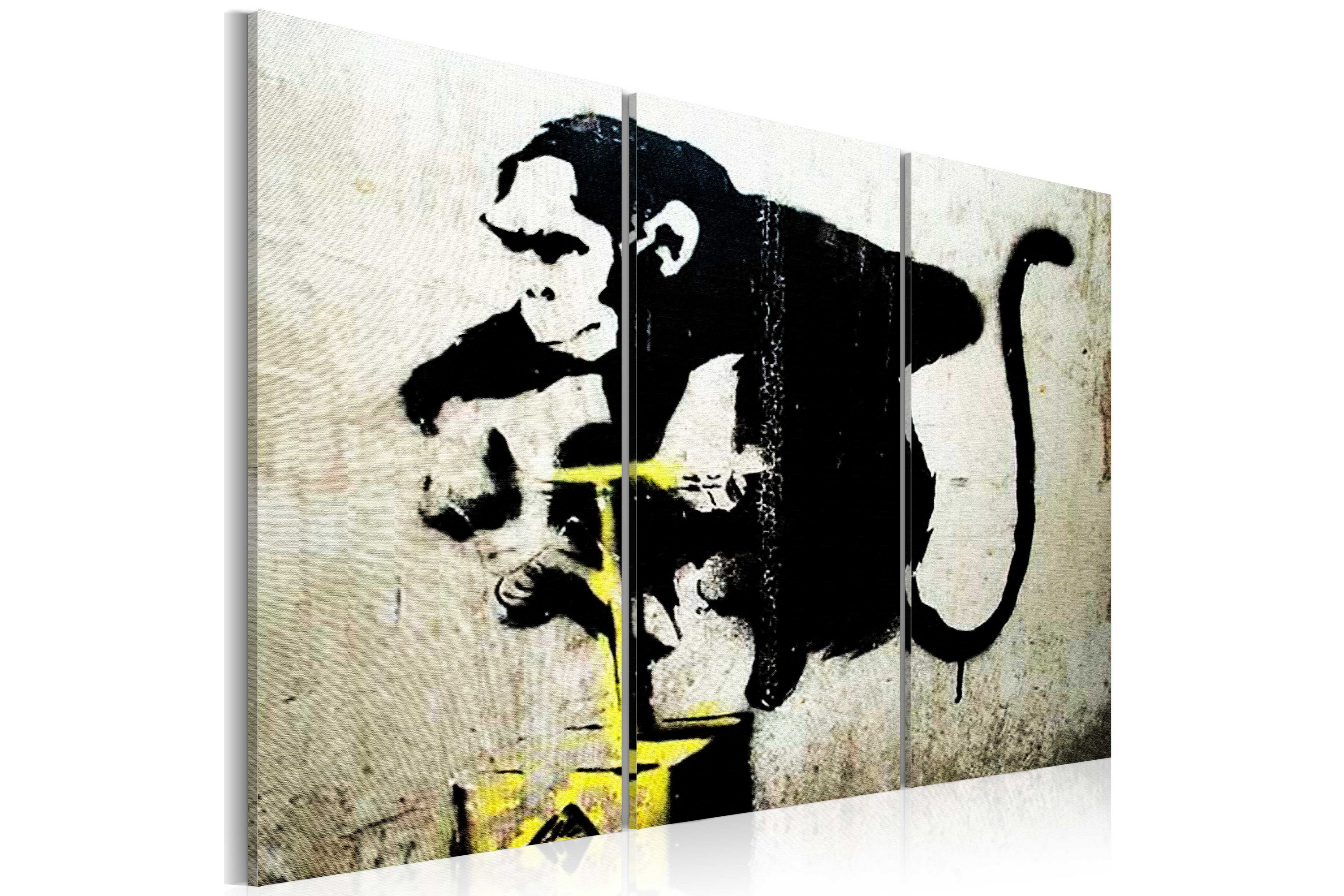 Taulu Monkey Tnt Detonator By Banksy 120x80 - Artgeist sp. z o. o.