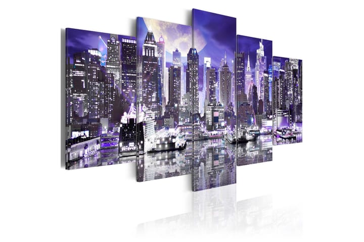 Taulu Moonlit Night In New York City 100x50 - Artgeist sp. z o. o. - Sisustustuotteet - Taulu & taide - Canvas-taulu