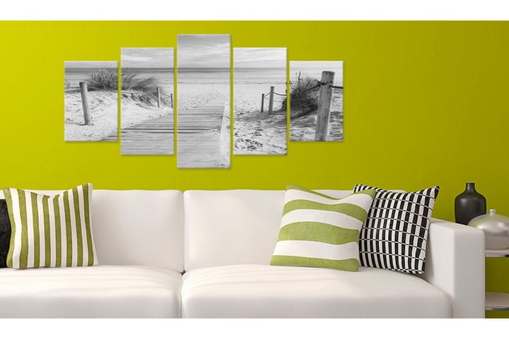 Taulu Morning On The Beach Black And White 100x50 - Artgeist sp. z o. o. - Sisustustuotteet - Taulu & taide - Canvas-taulu