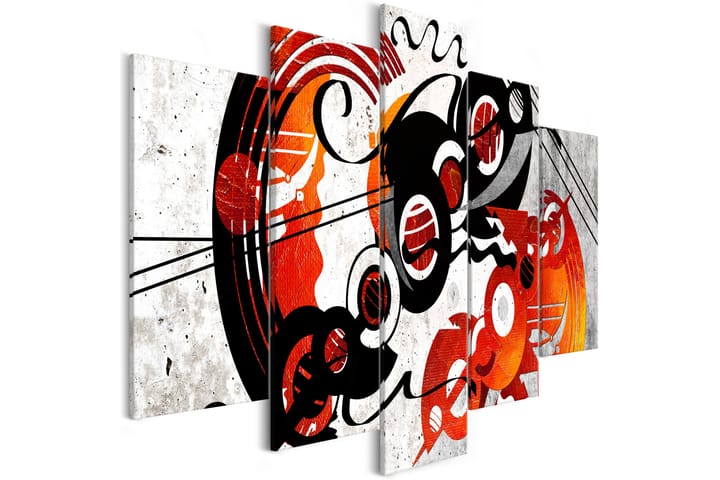 Taulu Music Creations 5 Parts Wide 100x50 - Artgeist sp. z o. o. - Sisustustuotteet - Taulu & taide - Canvas-taulu