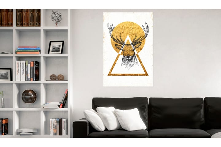 Taulu My Home Golden Deer 40x60 - Artgeist sp. z o. o. - Sisustustuotteet - Taulu & taide - Canvas-taulu