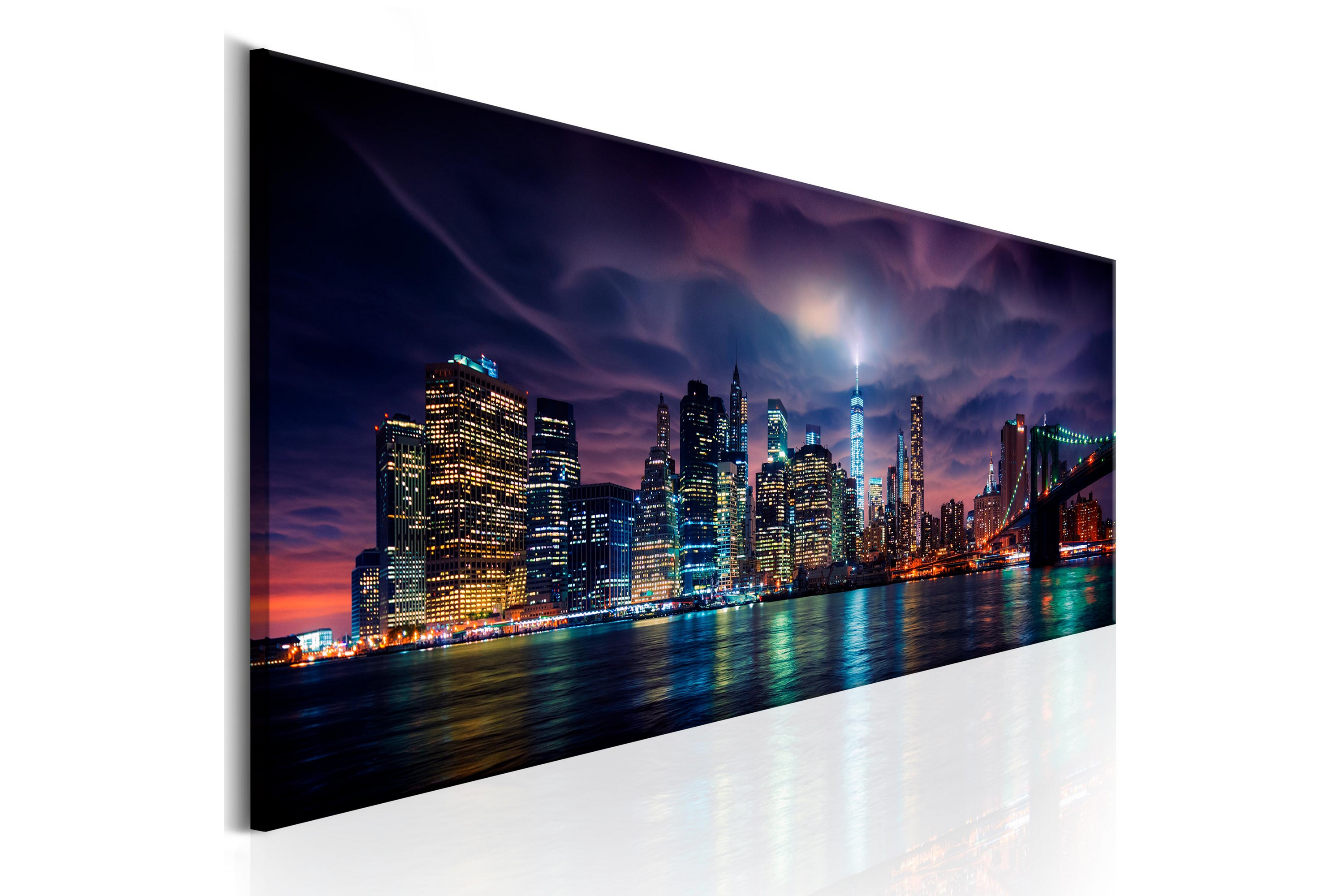 Taulu New York: Dark City 135x45 - Artgeist sp. z o. o.